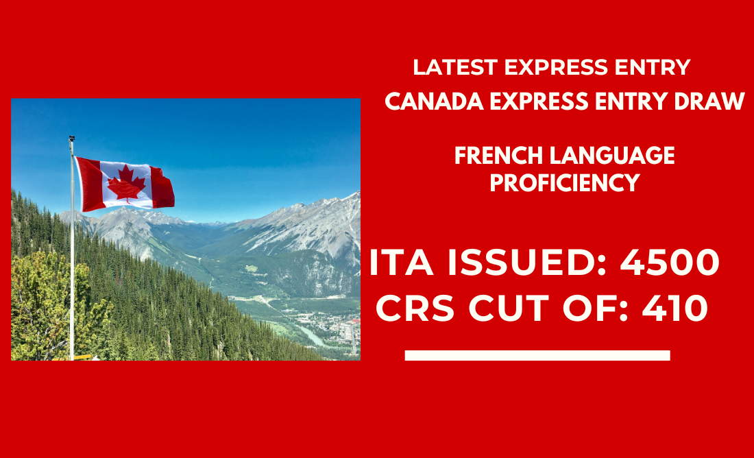 CANADA EXPRESS ENTRY DRAW French language proficiency 410